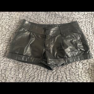 Alice & Olivia leather shorts!